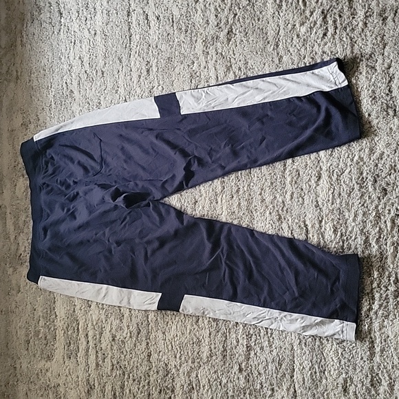 Navy blue and white sweatpants boys size medium - Picture 3 of 3
